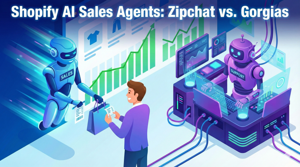 Shopify AI Sales Agents Zipchat vs. Gorgias